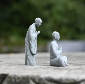 Micro paysage bouddhiste de moine