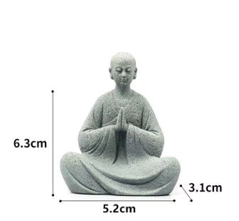 Micro paysage bouddhiste de moine